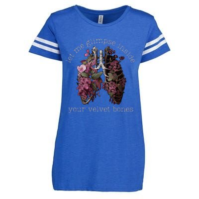 Let Me Glimpse Inside Your Velvet Bones Lung Wildflowers Enza Ladies Jersey Football T-Shirt