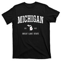 Love Michigan Great Lake State MI Est 1837 Home T-Shirt