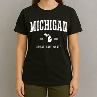 Love Michigan Great Lake State MI Est 1837 Home T-Shirt