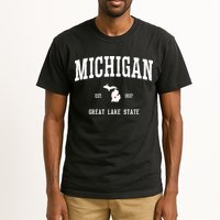 Love Michigan Great Lake State MI Est 1837 Home Tall T-Shirt