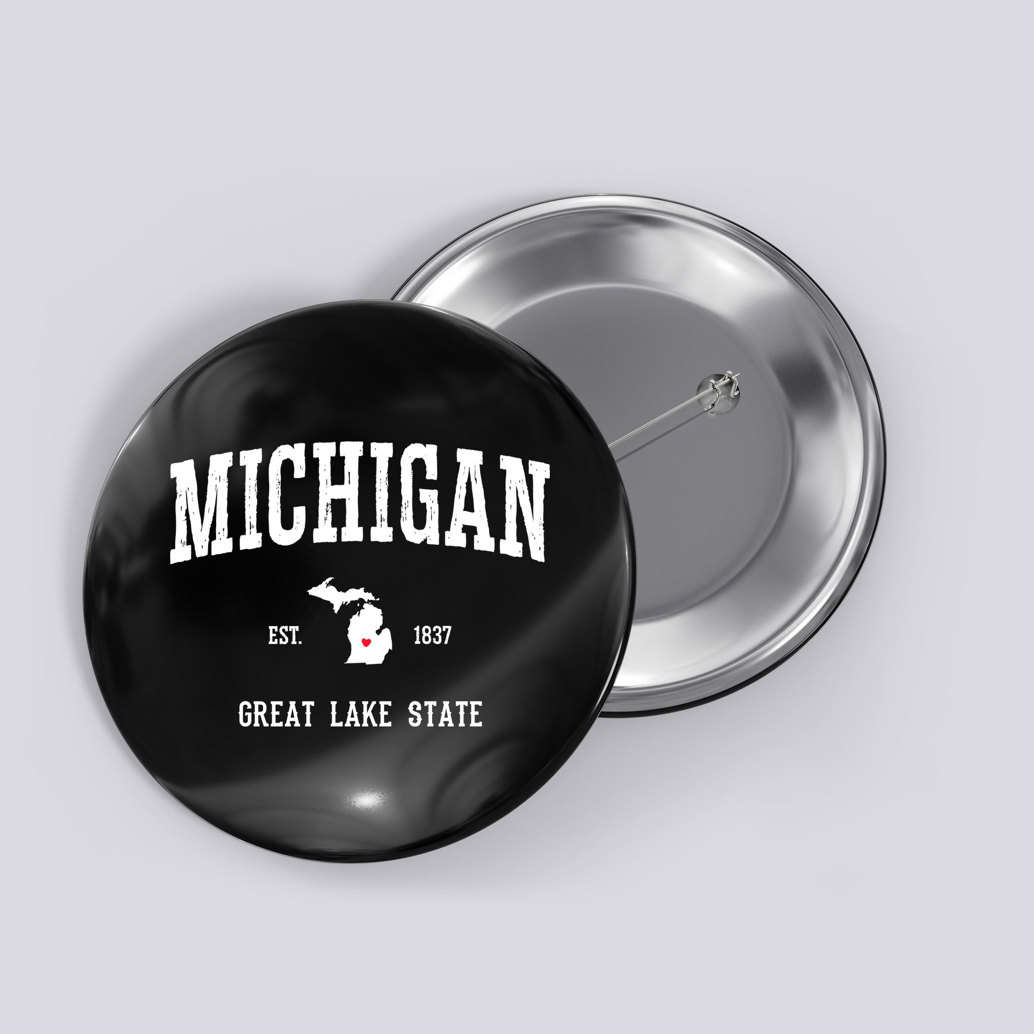 Love Michigan Great Lake State MI Est 1837 Home Button