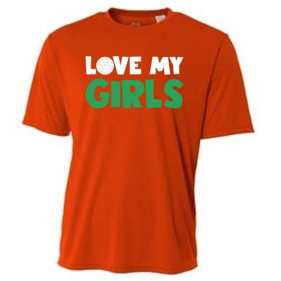 Love My Golf Gift For Mom Dad Daughters Golf Gift Cooling Performance Crew T-Shirt