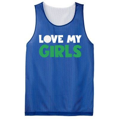 Love My Golf Gift For Mom Dad Daughters Golf Gift Mesh Reversible Basketball Jersey Tank