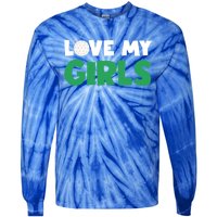 Love My Golf Gift For Mom Dad Daughters Golf Gift Tie-Dye Long Sleeve Shirt