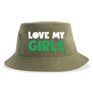 Love My Golf Gift For Mom Dad Daughters Golf Gift Sustainable Bucket Hat