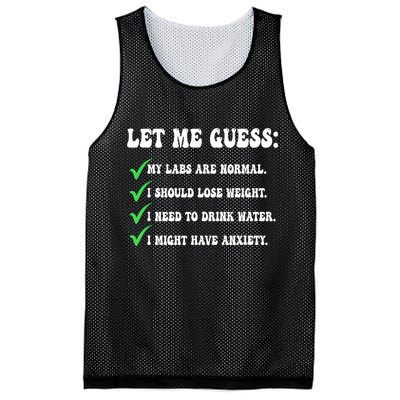 Let Me Guess My Labs Are Normal. I Should Lose Weight. Mesh Reversible Basketball Jersey Tank