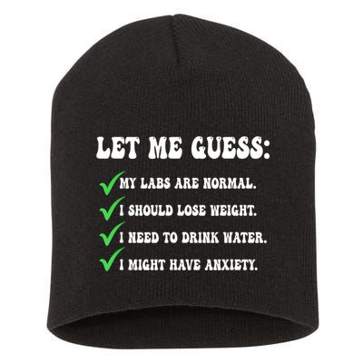 Let Me Guess My Labs Are Normal. I Should Lose Weight. Short Acrylic Beanie
