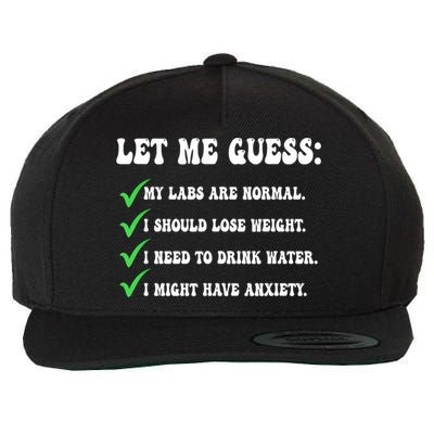 Let Me Guess My Labs Are Normal. I Should Lose Weight. Wool Snapback Cap
