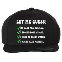 Let Me Guess My Labs Are Normal. I Should Lose Weight. Wool Snapback Cap
