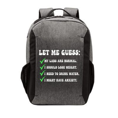 Let Me Guess My Labs Are Normal. I Should Lose Weight. Vector Backpack