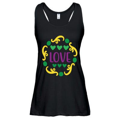 Love Mardi Gras Ladies Essential Flowy Tank