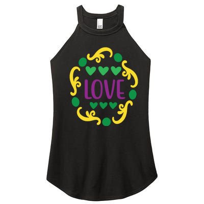 Love Mardi Gras Women’s Perfect Tri Rocker Tank