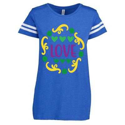 Love Mardi Gras Enza Ladies Jersey Football T-Shirt