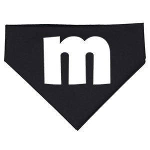 Letter M Groups Halloween Matching Team Easy Lazy Costume USA-Made Doggie Bandana