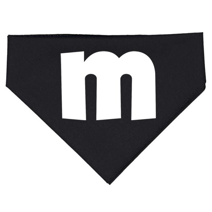 Letter M Groups Halloween Matching Team Easy Lazy Costume USA-Made Doggie Bandana