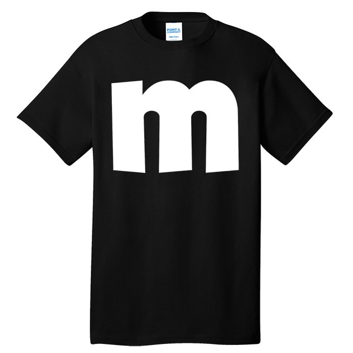 Letter M Groups Halloween Matching Team Easy Lazy Costume Tall T-Shirt