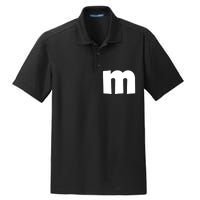 Letter M Groups Halloween Matching Team Easy Lazy Costume Dry Zone Grid Polo