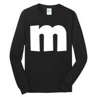 Letter M Groups Halloween Matching Team Easy Lazy Costume Tall Long Sleeve T-Shirt