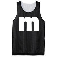 Letter M Groups Halloween Matching Team Easy Lazy Costume Mesh Reversible Basketball Jersey Tank