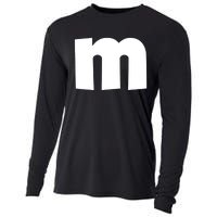 Letter M Groups Halloween Matching Team Easy Lazy Costume Cooling Performance Long Sleeve Crew