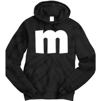 Letter M Groups Halloween Matching Team Easy Lazy Costume Tie Dye Hoodie