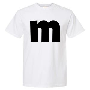 Letter M Groups Halloween Matching Team Easy Lazy Costume Garment-Dyed Heavyweight T-Shirt