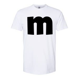 Letter M Groups Halloween Matching Team Easy Lazy Costume Softstyle CVC T-Shirt