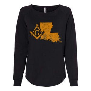 Louisiana Masons Grand Lodge F&Am La Mason FatherS Day Womens California Wash Sweatshirt