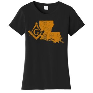 Louisiana Masons Grand Lodge F&Am La Mason FatherS Day Women's T-Shirt