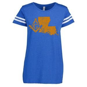 Louisiana Masons Grand Lodge F&Am La Mason FatherS Day Enza Ladies Jersey Football T-Shirt