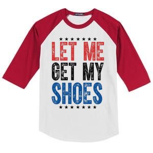 Let Me Get My Shoes Donald Trump Rally Pennsylvania Kids Colorblock Raglan Jersey