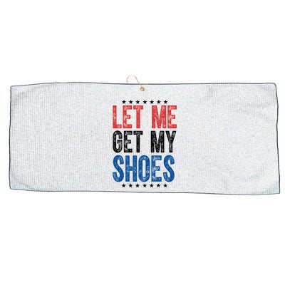 Let Me Get My Shoes Donald Trump Rally Pennsylvania Large Microfiber Waffle Golf Towel