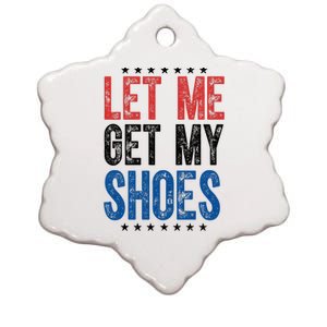 Let Me Get My Shoes Donald Trump Rally Pennsylvania Ceramic Star Ornament