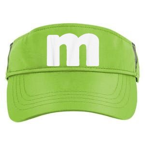 Letter M Groups Halloween Matching Team Easy Lazy Costume Adult Drive Performance Visor