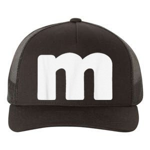 Letter M Groups Halloween Matching Team Easy Lazy Costume Yupoong Adult 5-Panel Trucker Hat