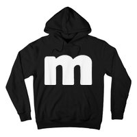 Letter M Groups Halloween Matching Team Easy Lazy Costume Hoodie