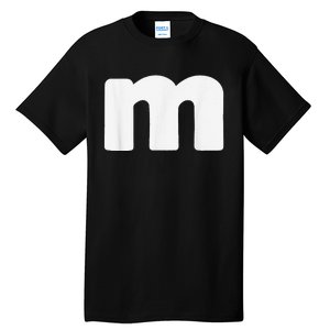 Letter M Groups Halloween Matching Team Easy Lazy Costume Tall T-Shirt