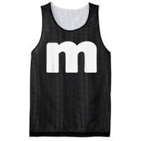 Letter M Groups Halloween Matching Team Easy Lazy Costume Mesh Reversible Basketball Jersey Tank