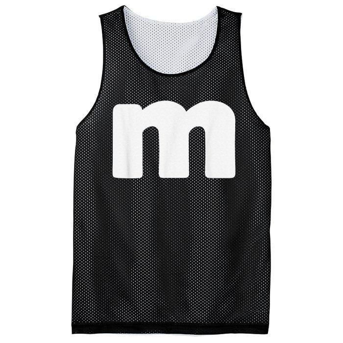 Letter M Groups Halloween Matching Team Easy Lazy Costume Mesh Reversible Basketball Jersey Tank