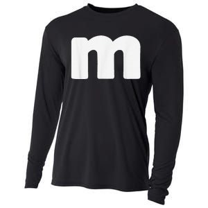 Letter M Groups Halloween Matching Team Easy Lazy Costume Cooling Performance Long Sleeve Crew