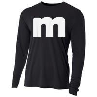 Letter M Groups Halloween Matching Team Easy Lazy Costume Cooling Performance Long Sleeve Crew