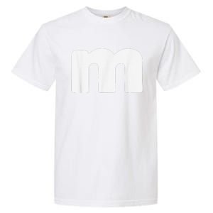 Letter M Groups Halloween Matching Team Easy Lazy Costume Garment-Dyed Heavyweight T-Shirt