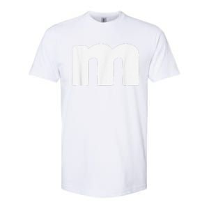 Letter M Groups Halloween Matching Team Easy Lazy Costume Softstyle CVC T-Shirt