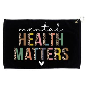 Leopard Mental Health Matters Human Brain Illness Awareness Grommeted Golf Towel