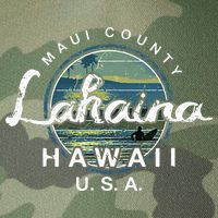 Lahaina Maui Hawaii Surfing Retro Legacy Tie Dye Trucker Hat