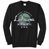 Lahaina Maui Hawaii Surfing Retro Sweatshirt