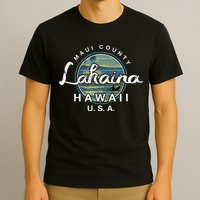 Lahaina Maui Hawaii Surfing Retro T-Shirt