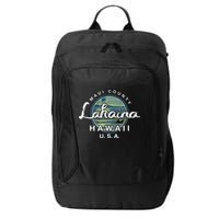 Lahaina Maui Hawaii Surfing Retro City Backpack
