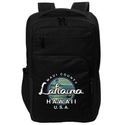 Lahaina Maui Hawaii Surfing Retro Impact Tech Backpack