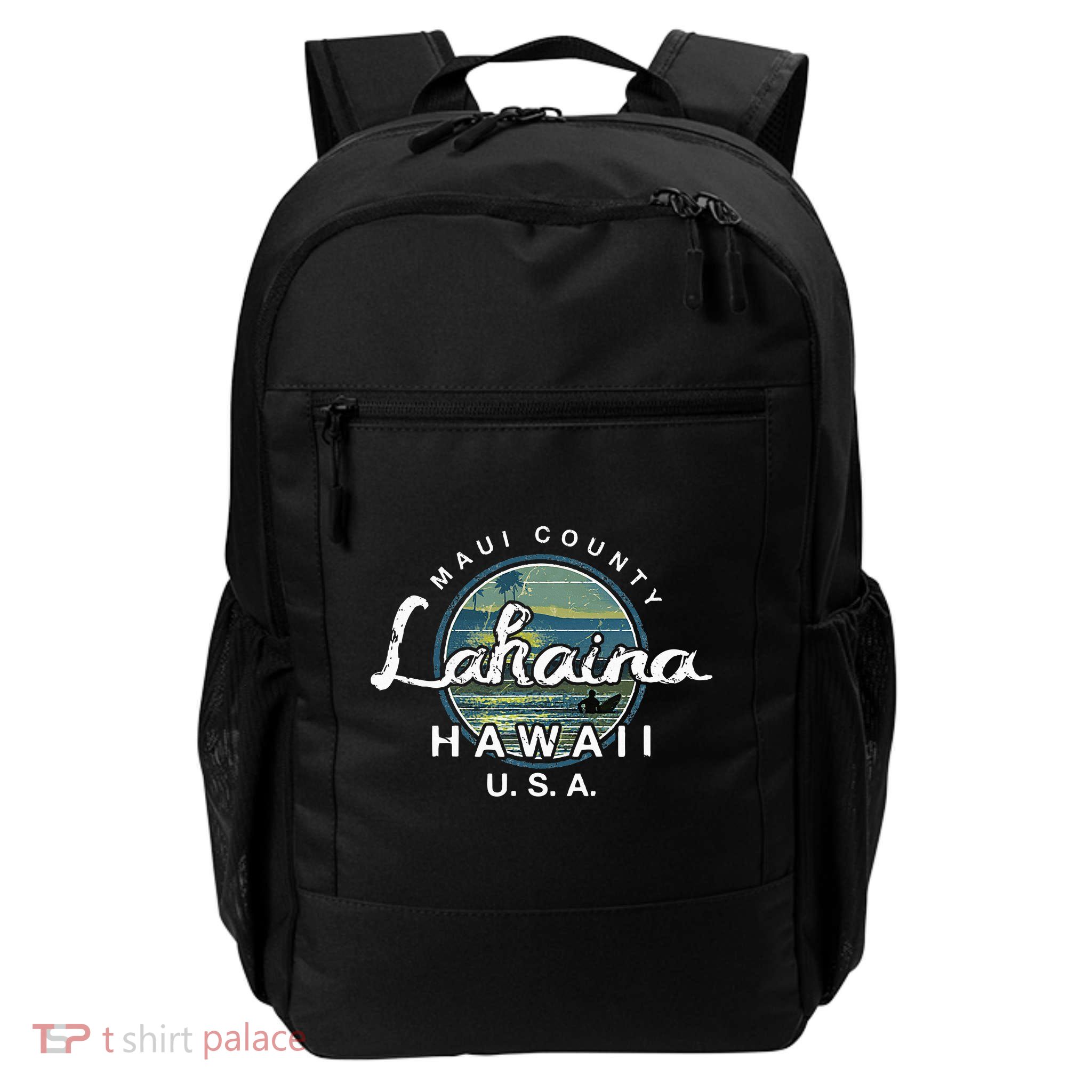 Lahaina Maui Hawaii Surfing Retro Backpack